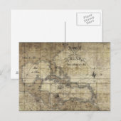 Karibik - alte Karte (Vorne/Hinten)