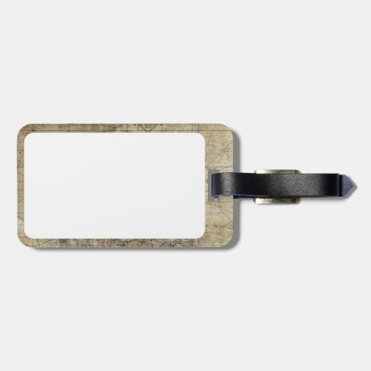 Karibik - alte Karte Gepäckanhänger (Rückseite horizontal)