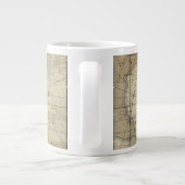 Karibik - alte Karte Jumbo-Tasse (Rückseite)