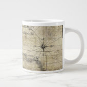Karibik - alte Karte Jumbo-Tasse (Rechts)