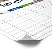 Karibik - alter Fahrplan Poster (Ecke)