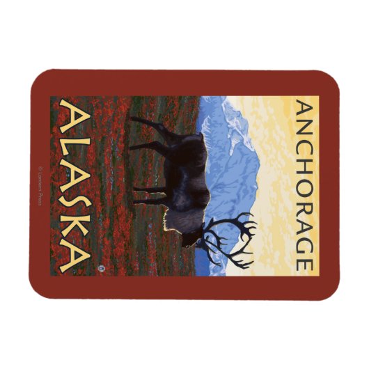 Karibik - Anchorage, Alaska Magnet (Horizontal)