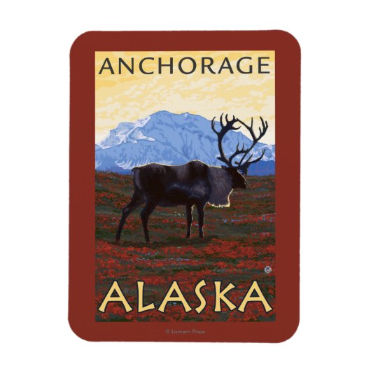 Karibik - Anchorage, Alaska Magnet (Vertikal)