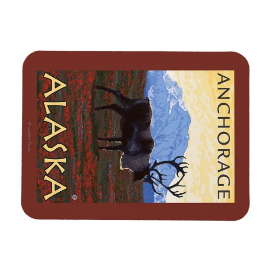 Karibik - Anchorage, Alaska Magnet (Horizontal)