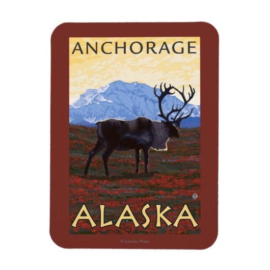 Karibik - Anchorage, Alaska Magnet (Vertikal)