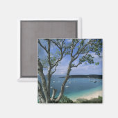 Karibik, Anguilla Island, Road Bay Harbour. Magnet (Vorderseite/Rückseite)