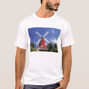 Karibik, Aruba. Alte Mühle, umgebaut in 'Mühle T-Shirt