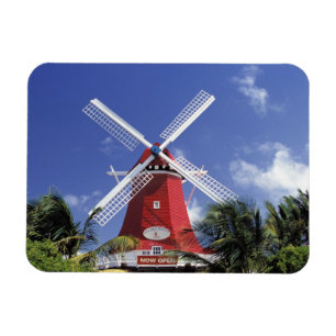Karibik, Aruba. Alte Mühle, umgewandelt in "Mühl Magnet