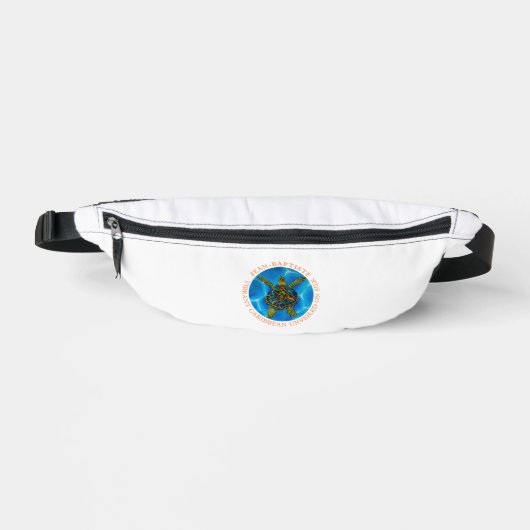 Karibik auf Seide enthüllt. - Regenbogen Meeressch Bauchtasche (Vorderseite)