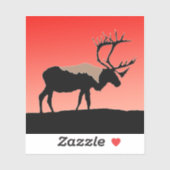 Karibik bei Sunset - Original Wildlife Art Aufkleber (Blatt)
