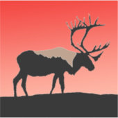 Karibik bei Sunset - Original Wildlife Art Aufkleber (Vorderseite)