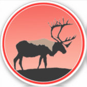 Karibik bei Sunset - Original Wildlife Art Aufkleber (Vorderseite)