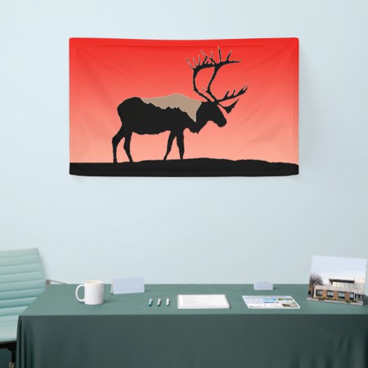 Karibik bei Sunset - Original Wildlife Art Banner (Messeveranstaltung)