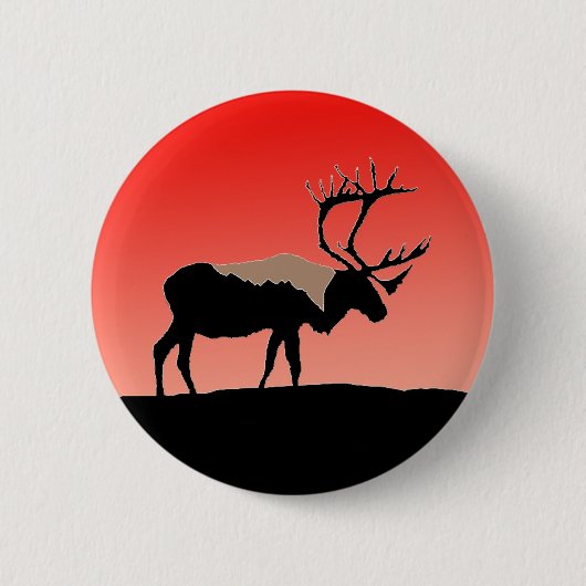 Karibik bei Sunset - Original Wildlife Art Button (Vorderseite)