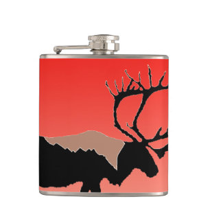 Karibik bei Sunset - Original Wildlife Art Flachmann