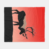 Karibik bei Sunset - Original Wildlife Art Fleecedecke (Vorderseite (Horizontal))