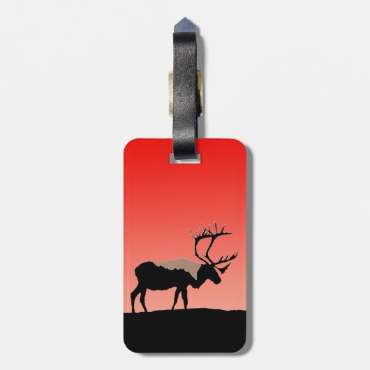 Karibik bei Sunset - Original Wildlife Art Gepäckanhänger (Rückseite vertikal)