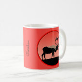 Karibik bei Sunset - Original Wildlife Art Kaffeetasse (VorderseiteRechts)