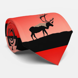 Karibik bei Sunset - Original Wildlife Art Krawatte