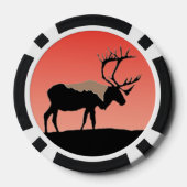 Karibik bei Sunset - Original Wildlife Art Pokerchips (Rückseite)