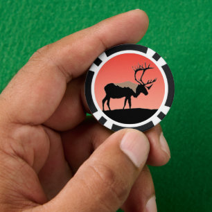 Karibik bei Sunset - Original Wildlife Art Pokerchips
