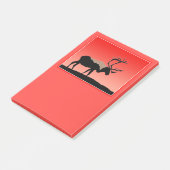 Karibik bei Sunset - Original Wildlife Art Post-it Klebezettel (angewinkelt)