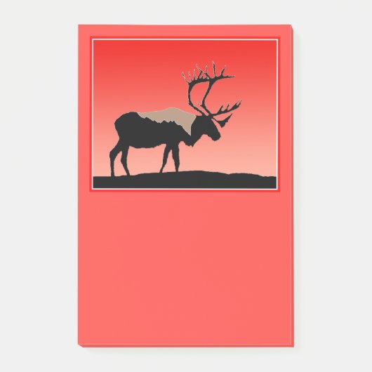 Karibik bei Sunset - Original Wildlife Art Post-it Klebezettel (Vorderseite)