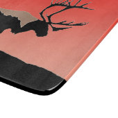Karibik bei Sunset - Original Wildlife Art Schneidebrett (Ecke)