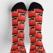 Karibik bei Sunset - Original Wildlife Art Socken (Oben)