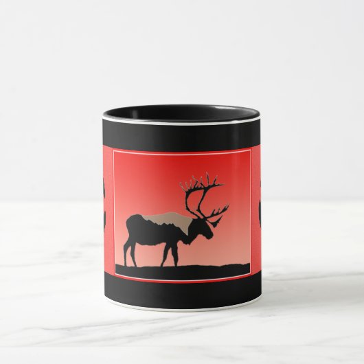 Karibik bei Sunset - Original Wildlife Art Tasse (Zentrum)