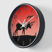 Karibik bei Sunset - Original Wildlife Art Uhr (Winkel)