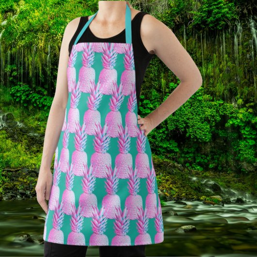 Karibik Blau Farbige Ananas Schürze