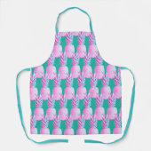 Karibik Blau Farbige Ananas Schürze (Vorderseite)