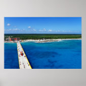 Karibik Blau Poster (Vorne)