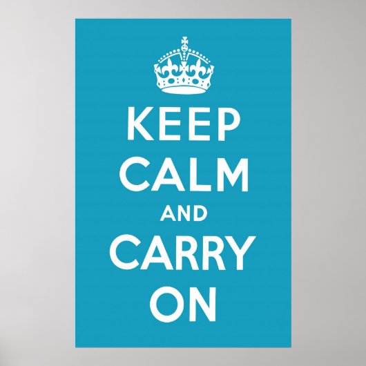 Karibik Blau Poster (Vorne)