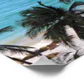 Karibik Blau Poster (Ecke)