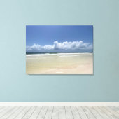 Karibik Blues & Gold Leinwanddruck (Insitu (Holzboden))