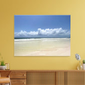 Karibik Blues & Gold Leinwanddruck (Insitu (Wohnzimmer))
