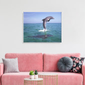 Karibik, Bottlen Leinwanddruck (Insitu (Wohnzimmer))