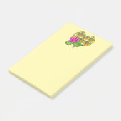 Karibik Buntes Gewebe Madras Kariert Post-it Klebezettel (angewinkelt)