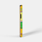Karibik Buntes Gewebe Madras Karo iPhone Hülle (Rechte Seite)