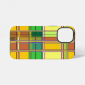 Karibik Buntes Gewebe Madras Karo iPhone Hülle (Rückseite (Horizontal))