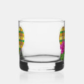 Karibik Buntes Gewebe Madras Karo Whiskyglas (Links)