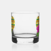 Karibik Buntes Gewebe Madras Karo Whiskyglas (Rechts)