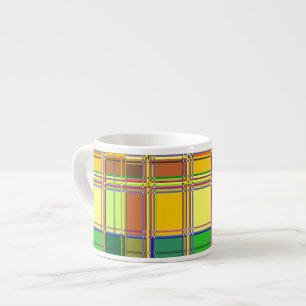 Karibik Buntes Tuch Madras Kariert Espressotasse