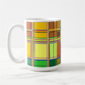 Karibik Buntes Tuch Madras Kariert Kaffeetasse (Links)
