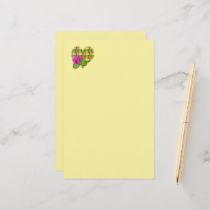 Karibik Buntes Tuch Madras Karo Briefpapier