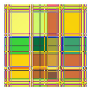 Karibik Buntes Tuch Madras Karo Fotodruck