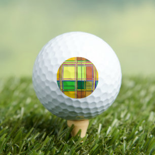Karibik Buntes Tuch Madras Karo Golfball