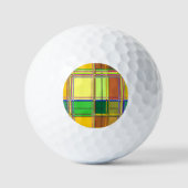 Karibik Buntes Tuch Madras Karo Golfball (Vorderseite)